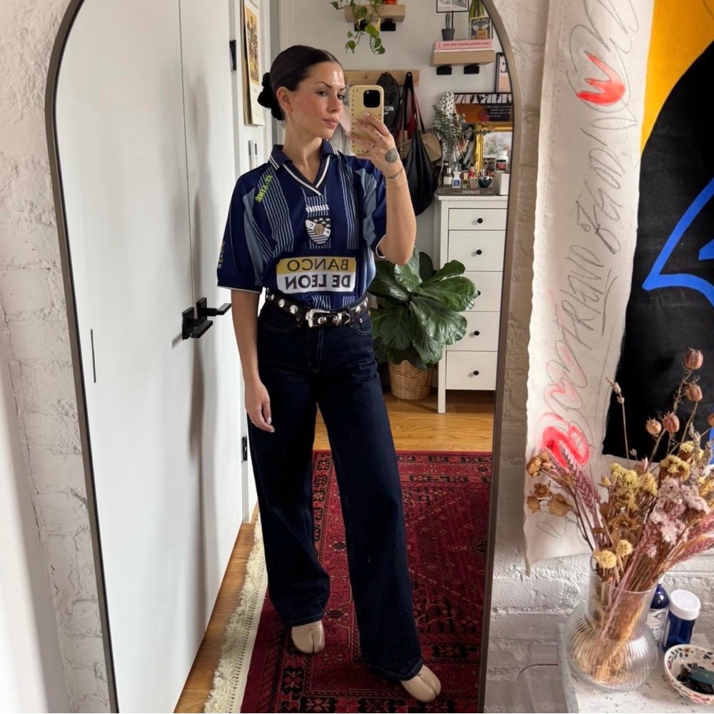 AIME LEON DORE VINTAGE SOCCER JERSEY WITH COLLAR ***one of a kind - archival